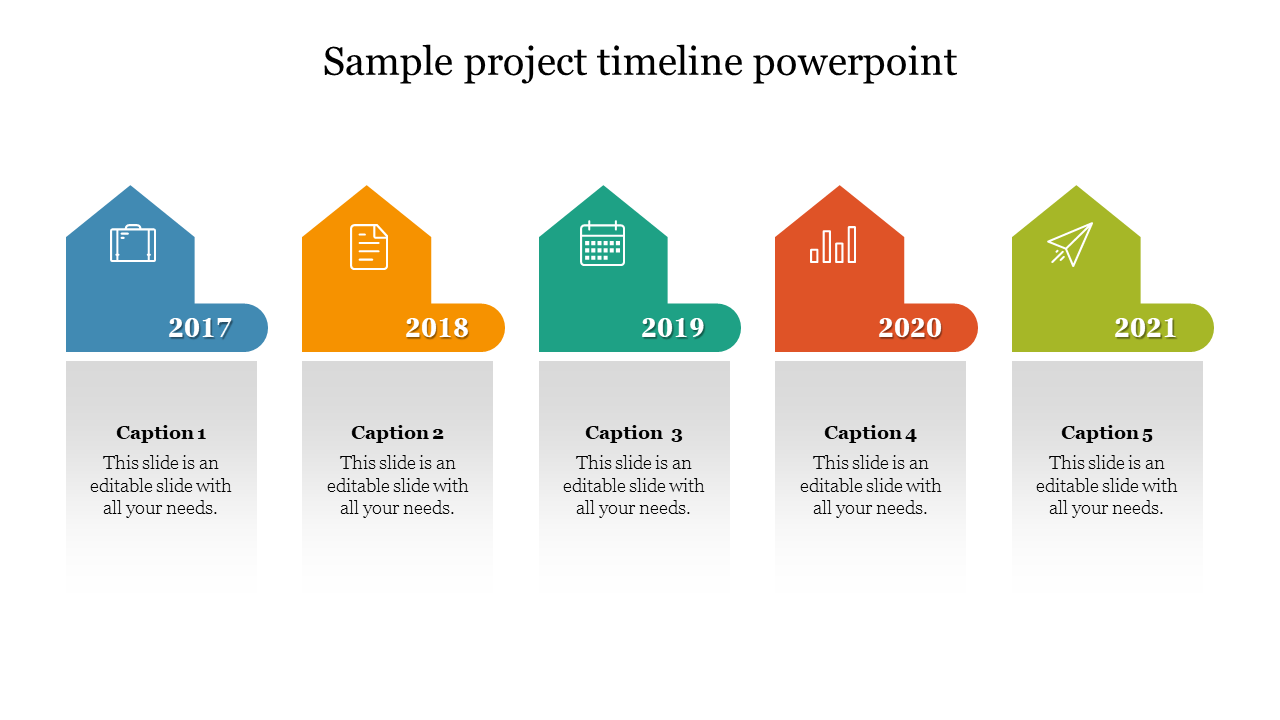 Our Predesigned Sample Project Timeline PowerPoint